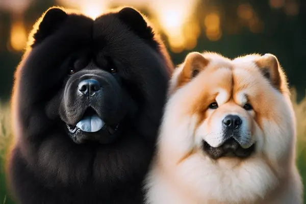 Chow chow macho e chow chow femea